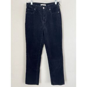 PacSun‎ Women's Black Corduroy Mom Jean Sz 25 Straight Leg Skate Casual School